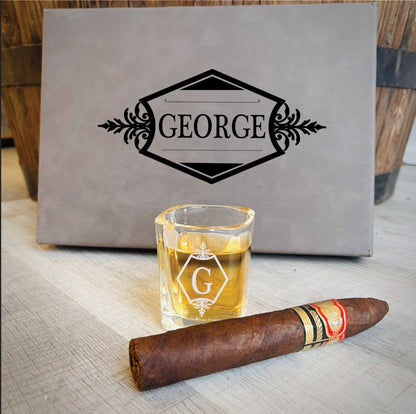 Personalized Shot Glass Set - Gift Set - GroomsDay