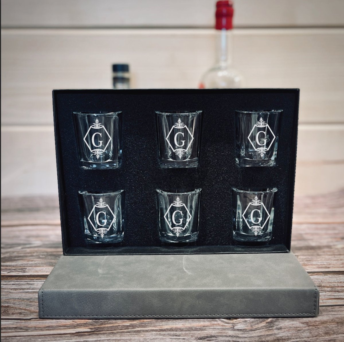 Personalized Shot Glass Set - Gift Set - GroomsDay