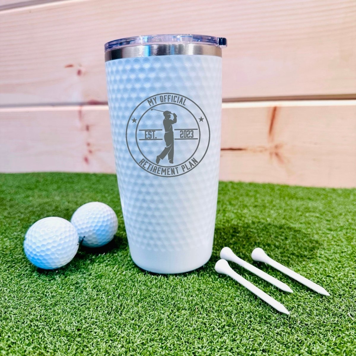 Fairway to Retirement Tumbler - Golf - GroomsDay