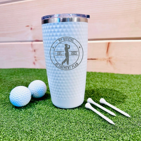 Fairway to Retirement Tumbler - Golf - GroomsDay