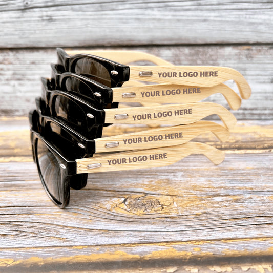 Custom Logo Sunglasses - Logo - GroomsDay
