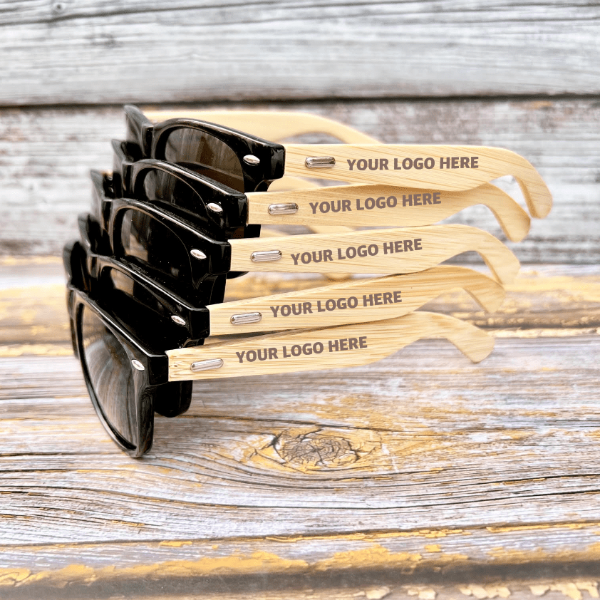 Custom Logo Sunglasses - Logo - GroomsDay