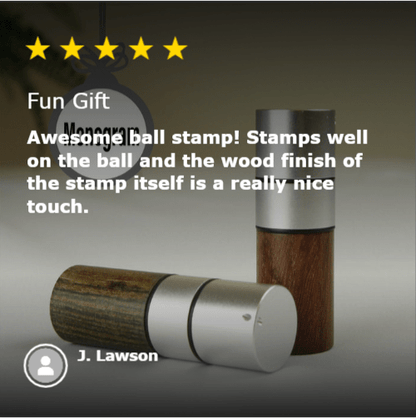 Wooden Golf Ball Stamp - Golf - GroomsDay
