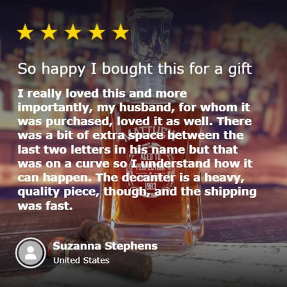 Aged To Perfection Decanter - personalized decanter - GroomsDay