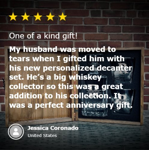 Personalized Decanter Box Set - Decanter Set - GroomsDay