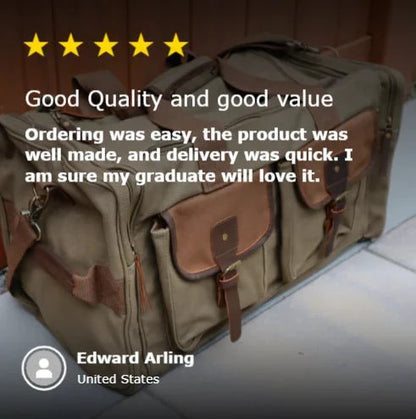 Personalized Canvas Carry - On Bag - Duffel Bags - GroomsDay