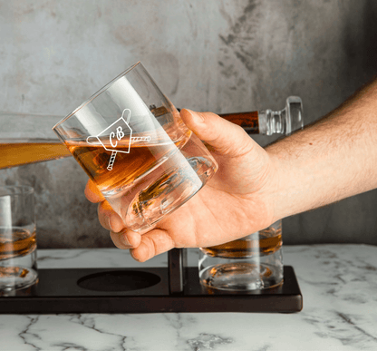 Personalized Baseball Bat Decanter Set - Baseball - GroomsDay