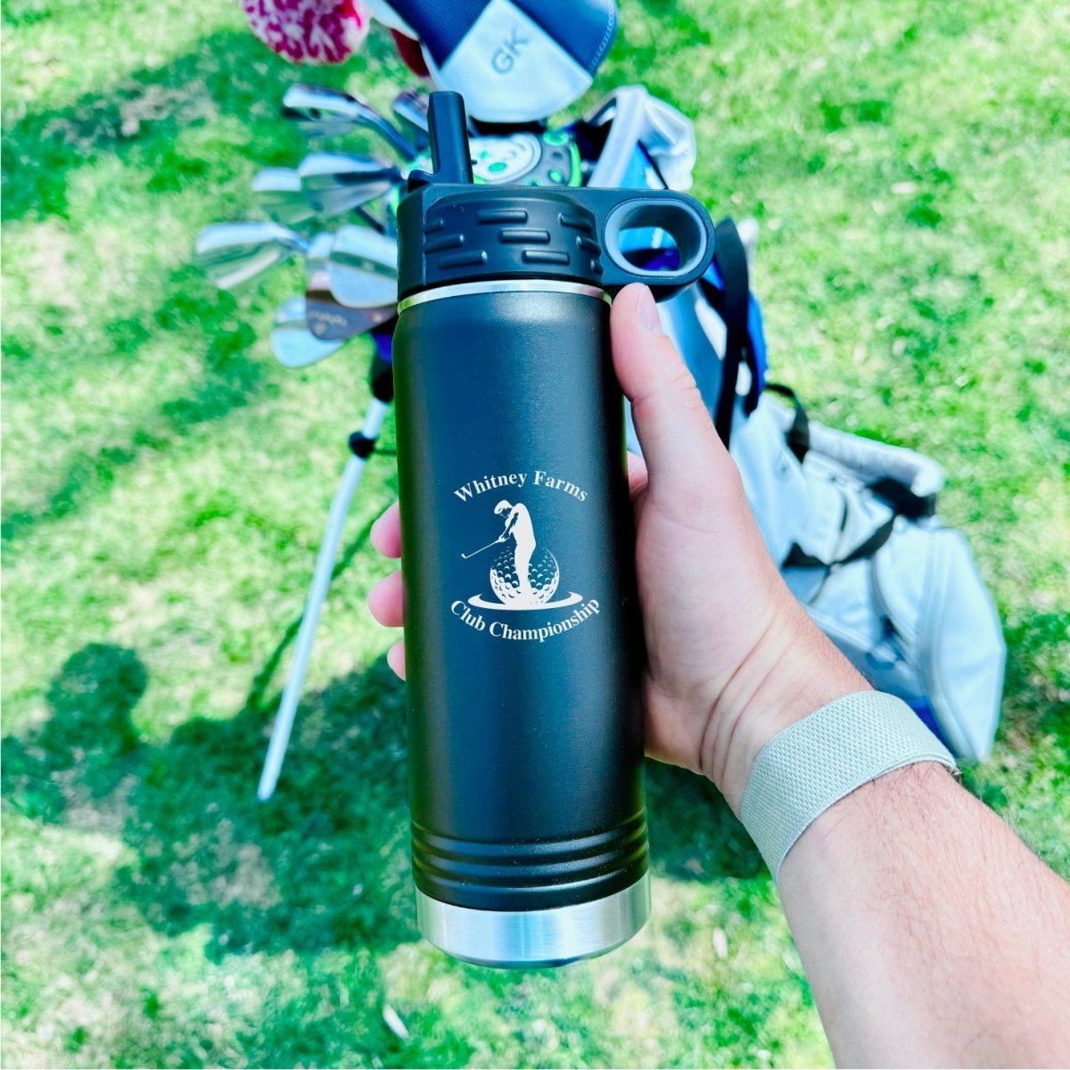 Golf Tournament Water Bottle - Golf Water Bottles - GroomsDay