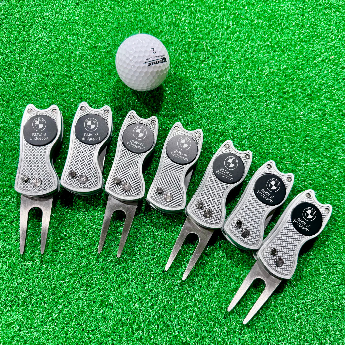 Silver Switchblade Divot Tool with BMW Logo