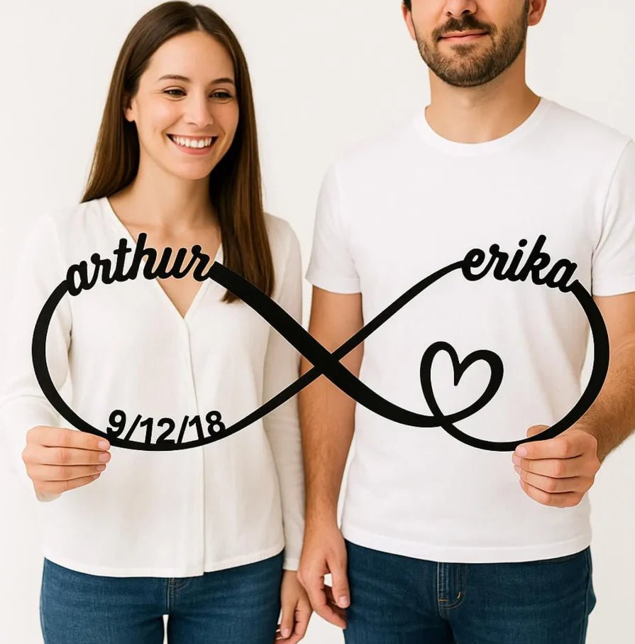 Personalized Infinity Anniversary Sign - Anniversary - GroomsDay