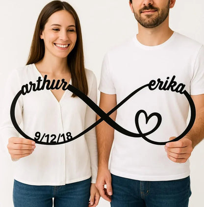 Personalized Infinity Anniversary Sign - Anniversary - GroomsDay