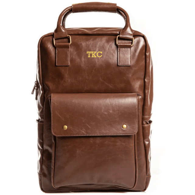 Luxe Leather Laptop Backpack - Duffel Bags - GroomsDay