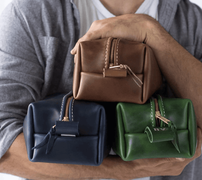 Genuine Leather Travel Marvel - Toiletry Bag - GroomsDay