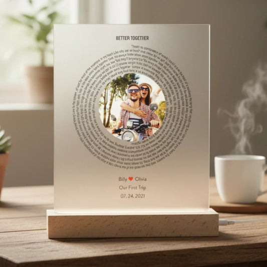 Personalized Love Song Plaque - Anniversary - GroomsDay