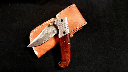 Damascus Folding Blade - Damascus Knife - GroomsDay