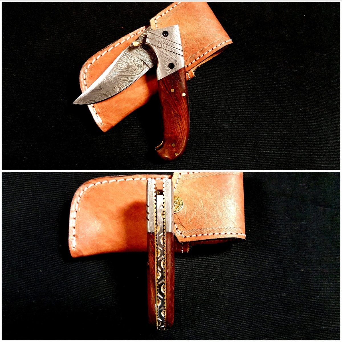Damascus Folding Blade - Damascus Knife - GroomsDay