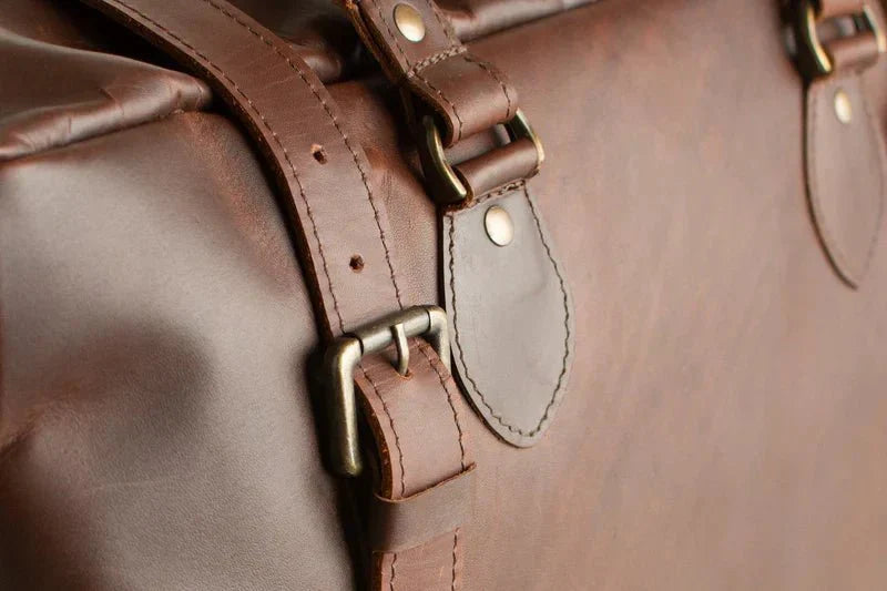 Custom Leather Duffle - Duffel Bags - GroomsDay