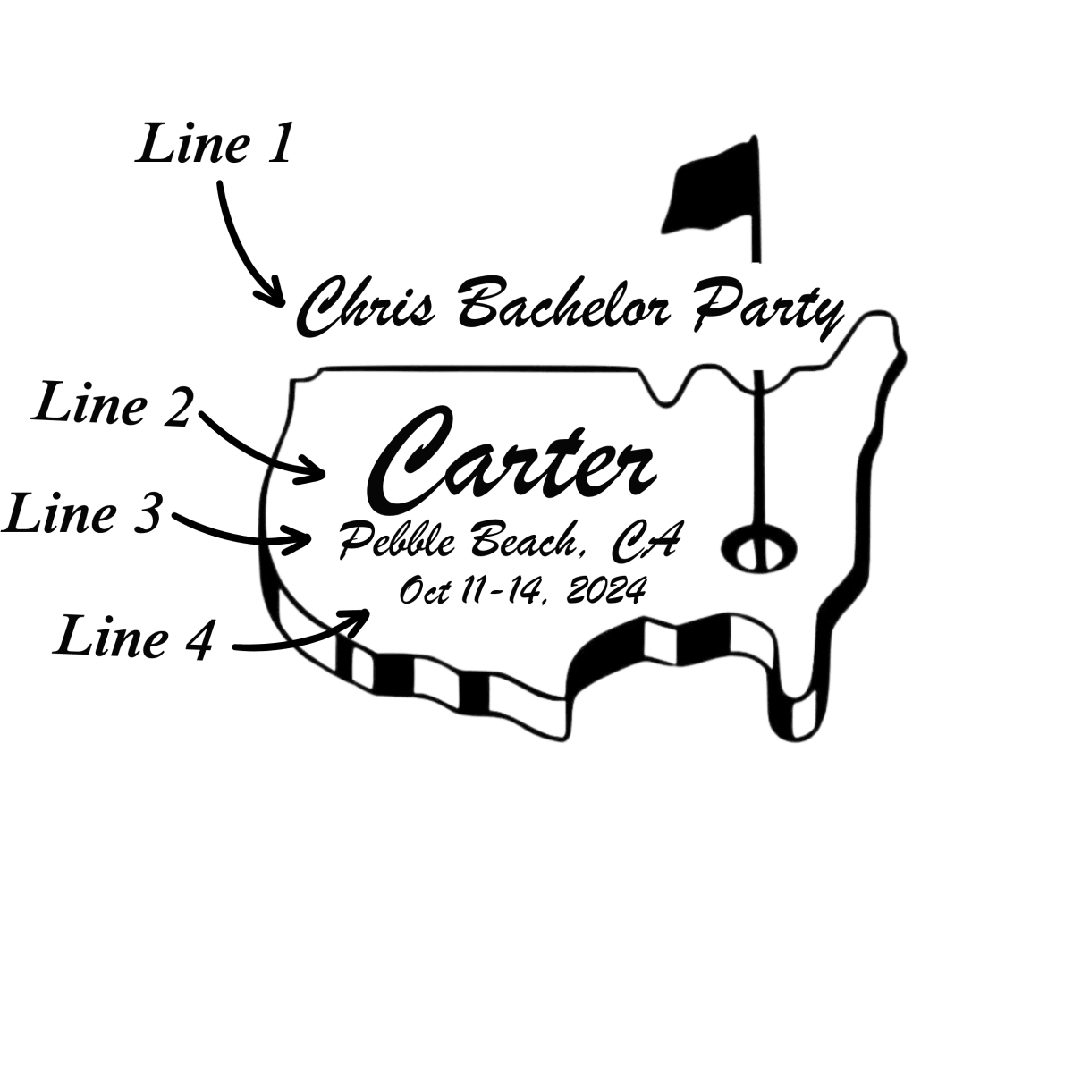Golfers Bachelor Can Cooler - GroomsDay