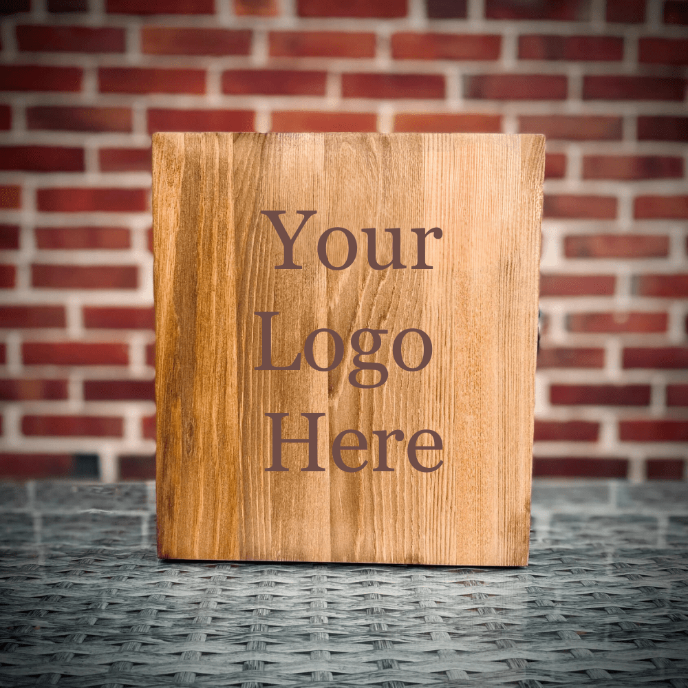 Custom Logo Decanter Box Set - Corporate Gift - GroomsDay