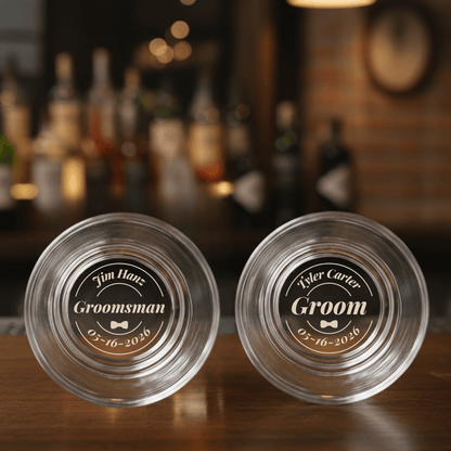 Last Call Groomsmen Whiskey Glass - Groomsmen Proposal - GroomsDay