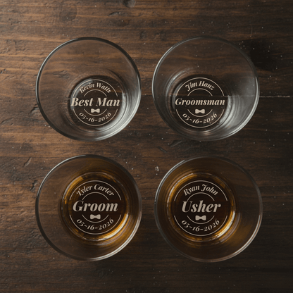 Last Call Groomsmen Whiskey Glass - Groomsmen Proposal - GroomsDay