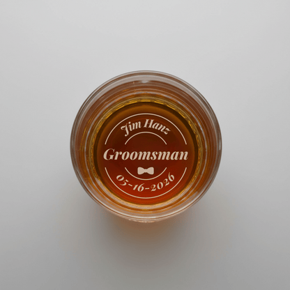 Last Call Groomsmen Whiskey Glass - Groomsmen Proposal - GroomsDay