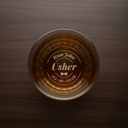 Last Call Groomsmen Whiskey Glass - Groomsmen Proposal - GroomsDay