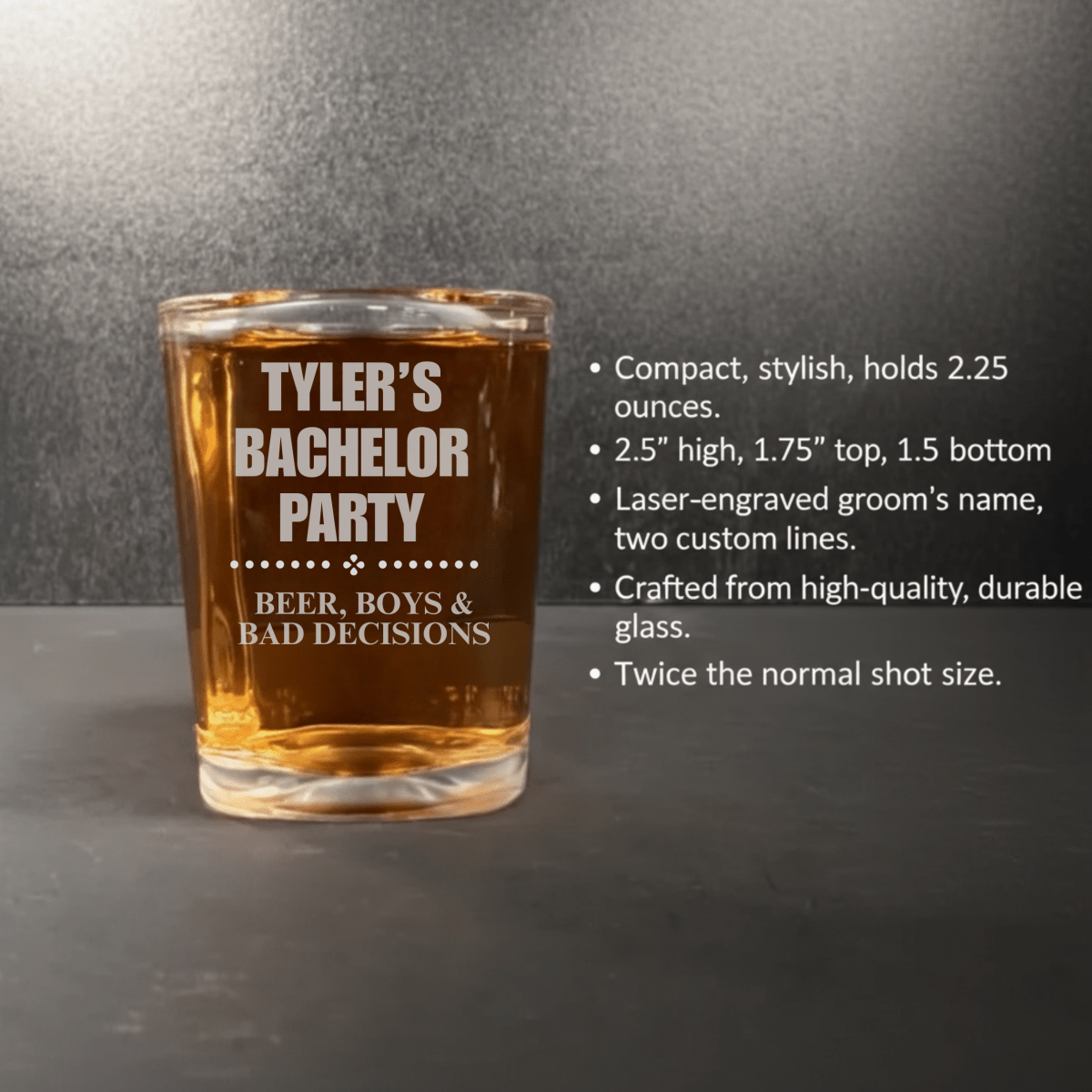 Bachelor Party Shot Glass - Bachelor Party - GroomsDay