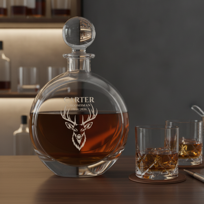 Stag Night Groomsmen Decanter