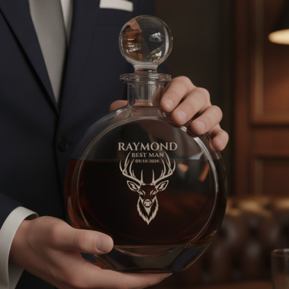 Stag Night Groomsmen Decanter