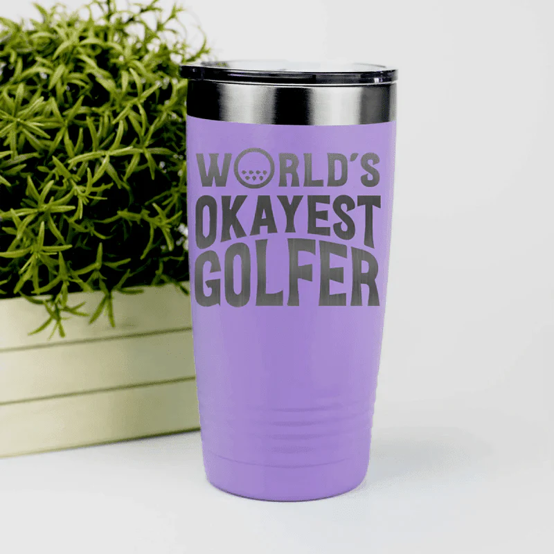 Insulated World's Okayest Tumbler - Golf - GroomsDay