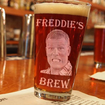 Custom Photo on Pint Glass - Groomsmen Gifts - GroomsDay