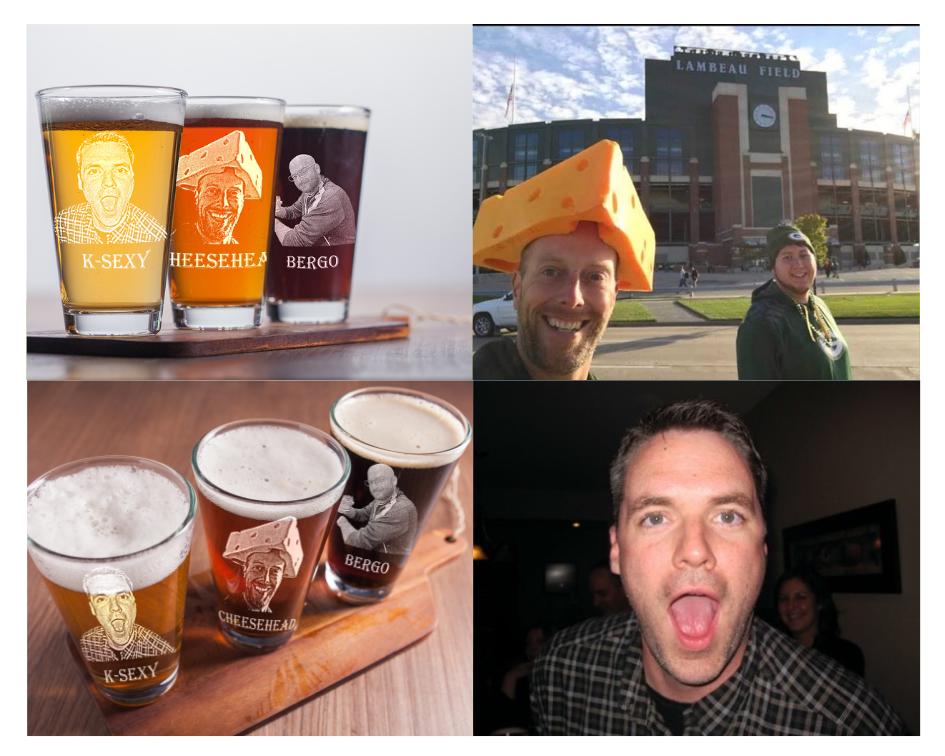 Custom Photo on Pint Glass - Groomsmen Gifts - GroomsDay