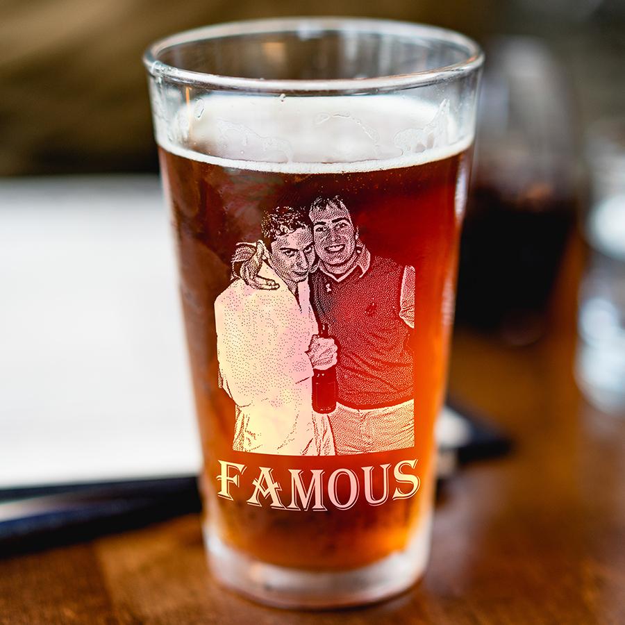 Custom Photo on Pint Glass - Groomsmen Gifts - GroomsDay