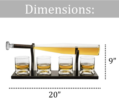 Personalized Baseball Bat Decanter Set - Baseball - GroomsDay