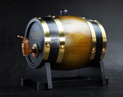 Custom Whiskey Barrel - Whiskey - GroomsDay