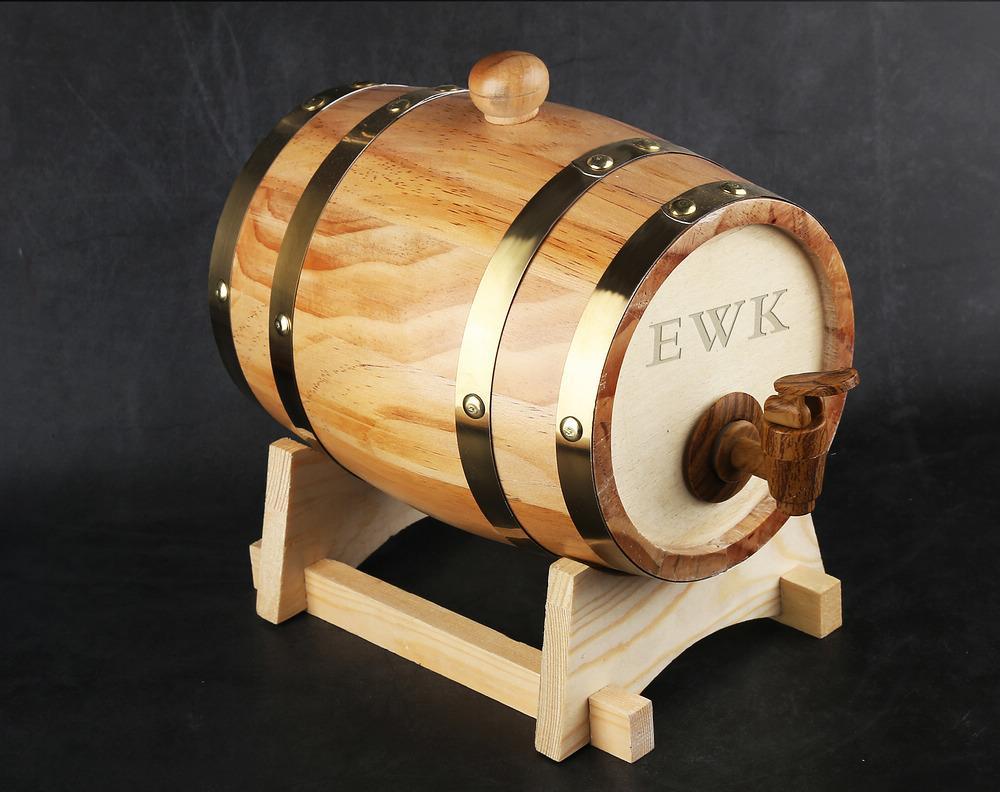 Custom Whiskey Barrel - Whiskey - GroomsDay