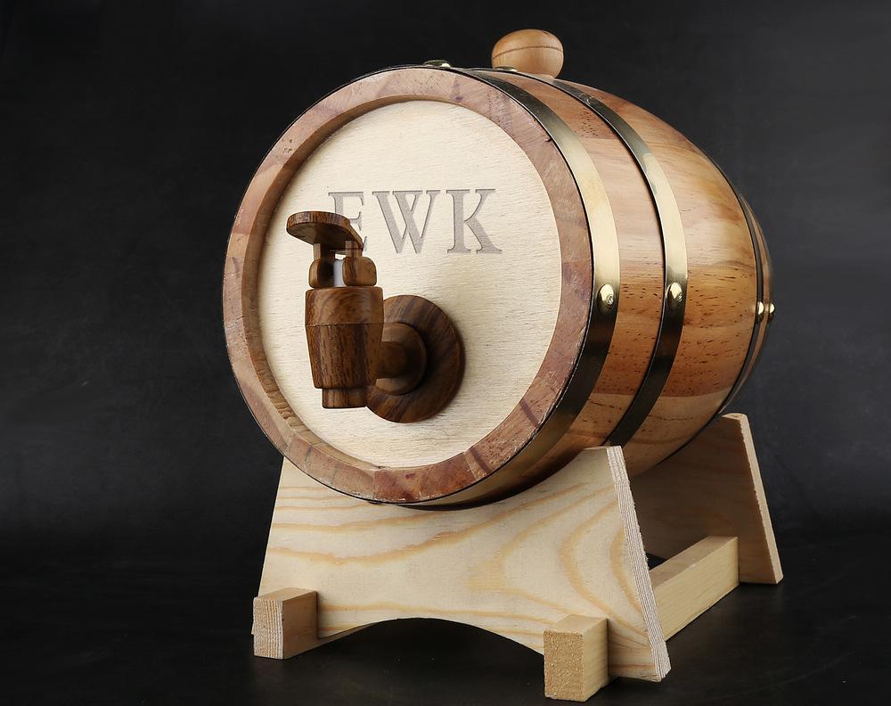 Custom Whiskey Barrel - Whiskey - GroomsDay