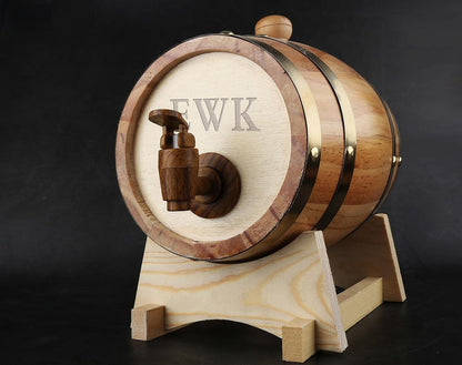 Custom Whiskey Barrel - Whiskey - GroomsDay