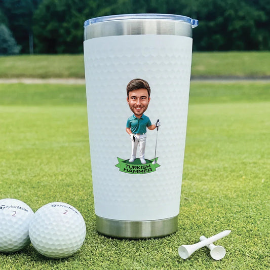 Tee Time Golf Tumbler - Golf - GroomsDay