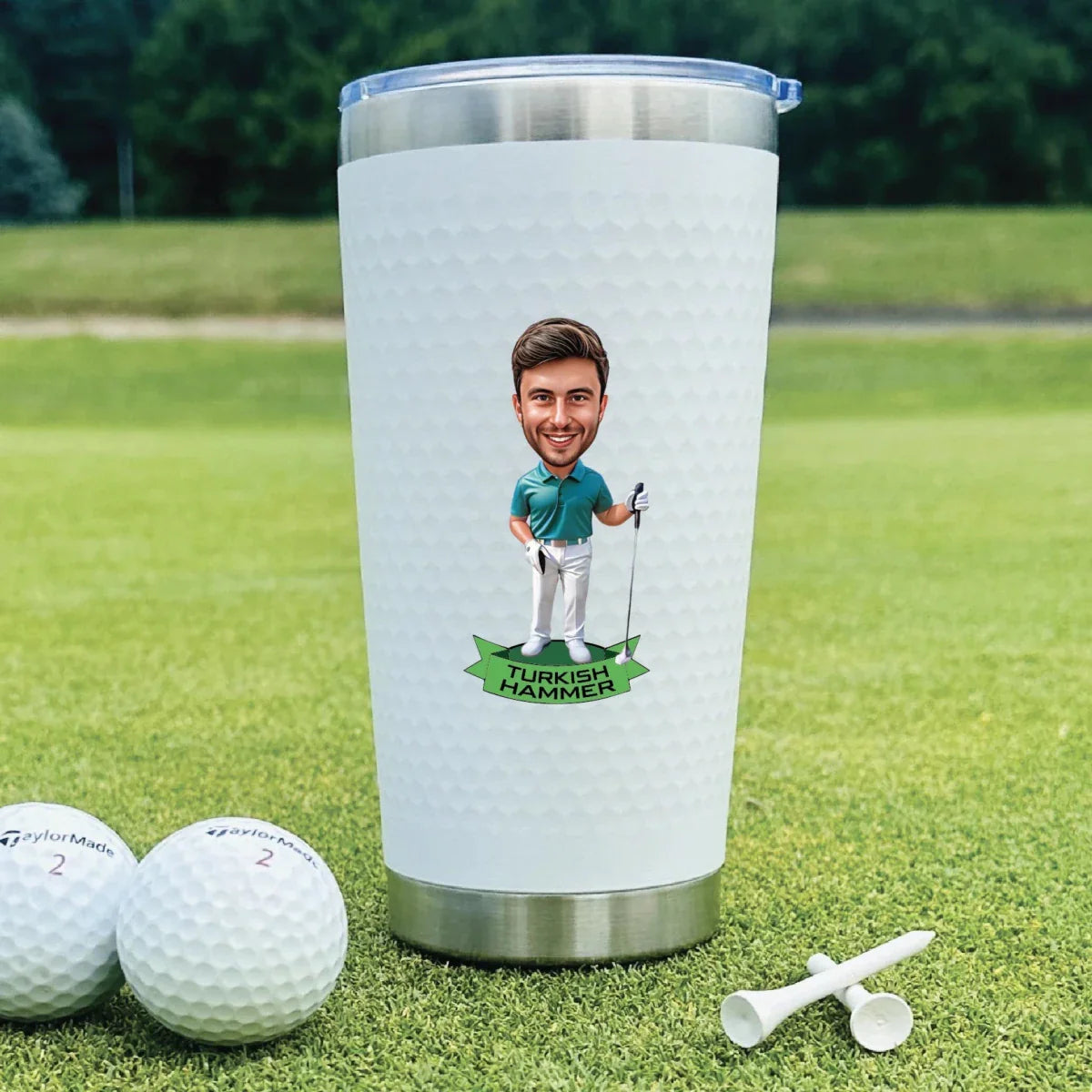 Tee Time Golf Tumbler - Golf - GroomsDay