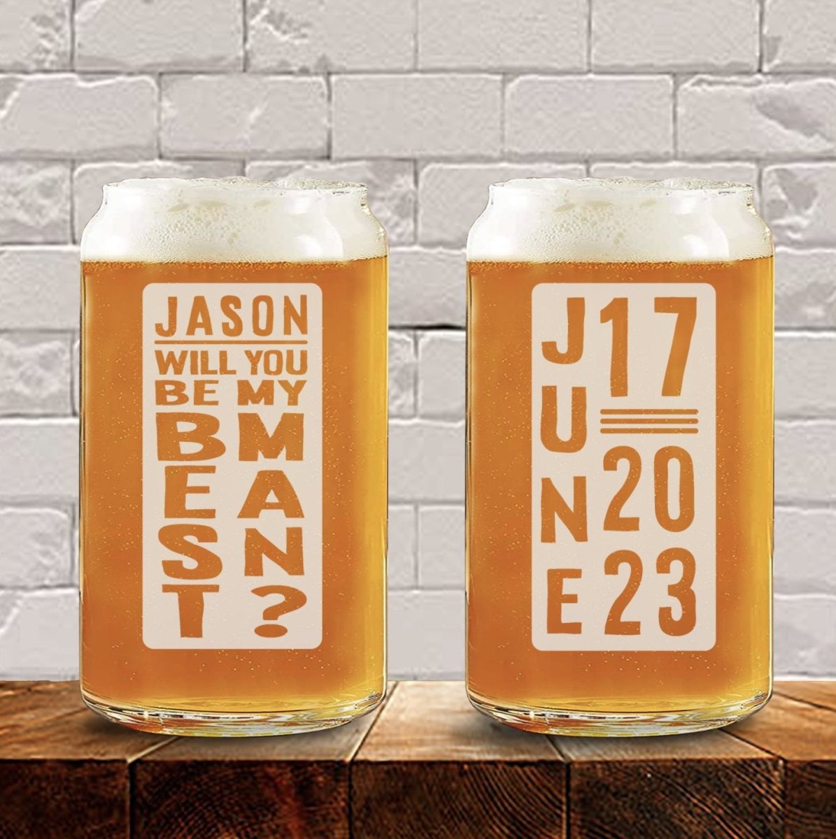 Cheers Proposal Glass - Proposal - GroomsDay