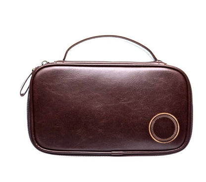 Leather Shaving Bag - Personalized Toiletry Bag - GroomsDay