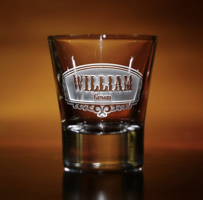 Classic Custom Shot Glass - Shot Glasses - GroomsDay