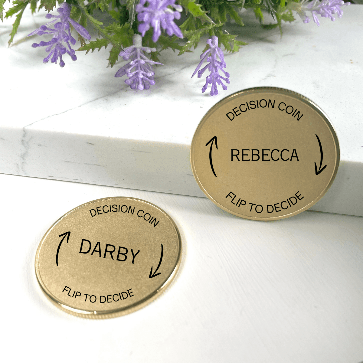 Custom Decision Coin for Couples - Anniversary - GroomsDay