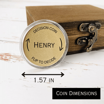 Custom Decision Coin for Couples - Anniversary - GroomsDay