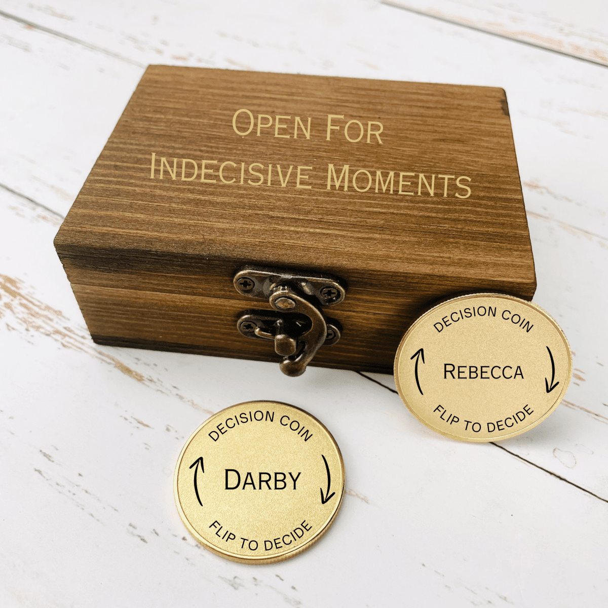 Custom Decision Coin for Couples - Anniversary - GroomsDay