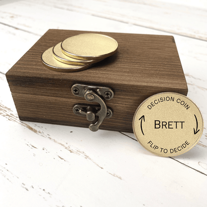 Custom Decision Coin for Couples - Anniversary - GroomsDay