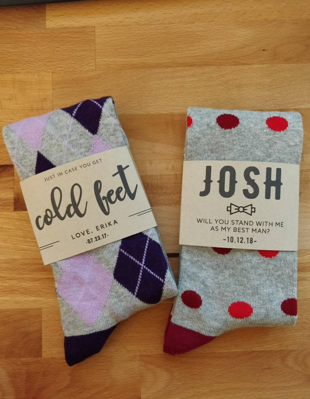 Groomsman Gift Box Set | No Cold Feet Groomsmen Socks