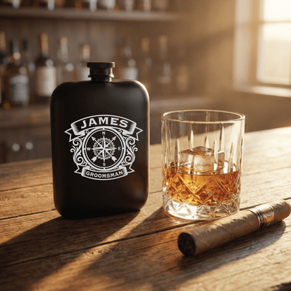 The North Star Vessel - Flask - GroomsDay
